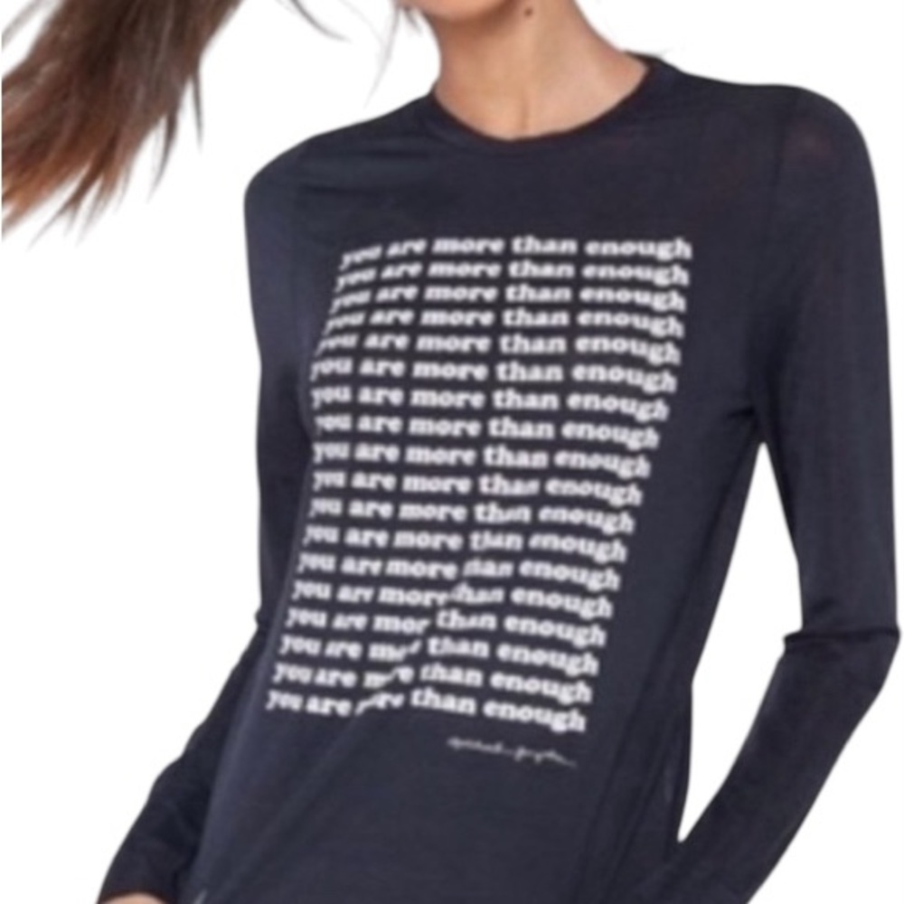 Spiritual Gangster Active Long Sleeve T Tee You Are More Than Enough S NWT